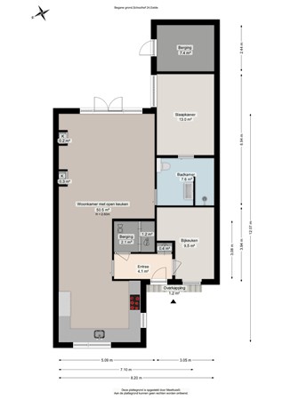 Floorplan - Schoolhof 24, 9761 AM Eelde